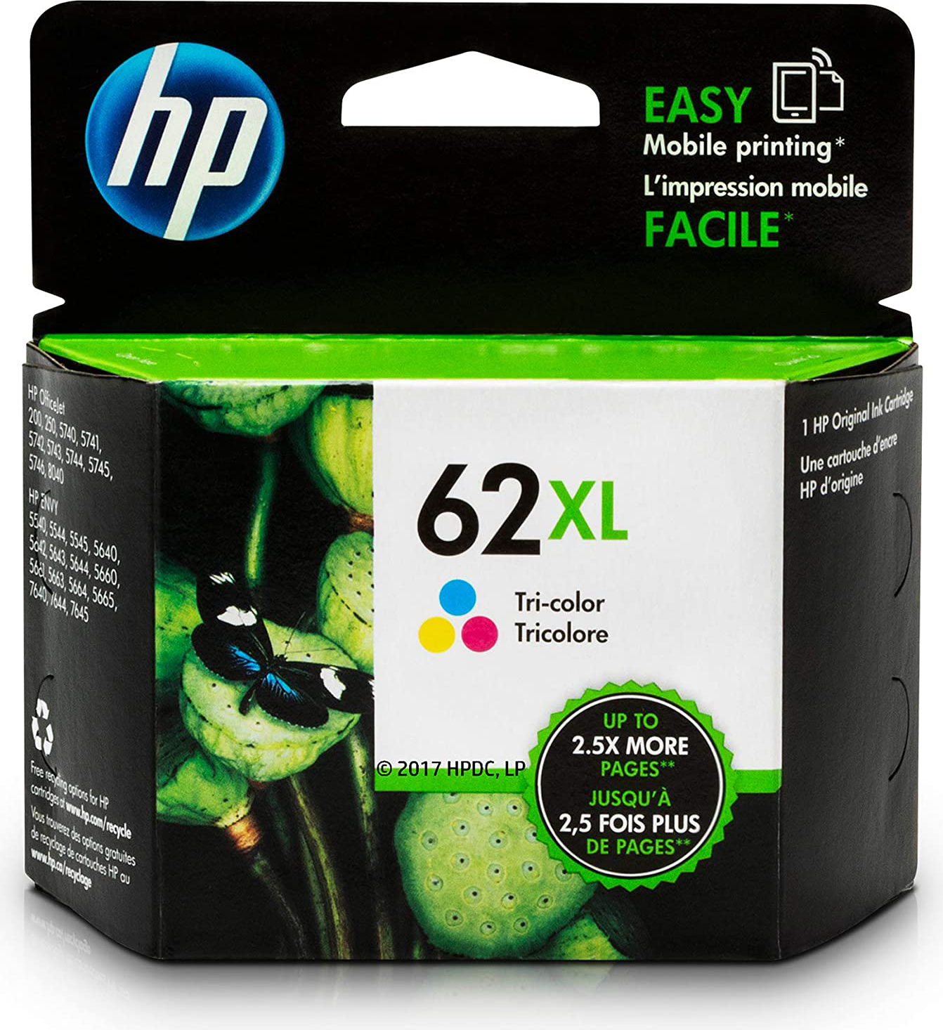 HP INK 62 XL TRI-COLOR