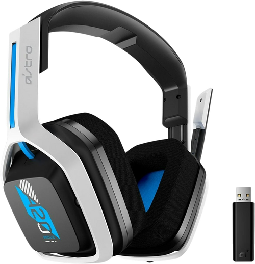 Astro A20 Gen 2 Wireless Gaming Headset for PS5, PS4, PC (White/Blue)