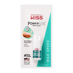 Kiss PowerFlex Maximum Speed Superior Strength Press On Nail Glue - 0.10oz