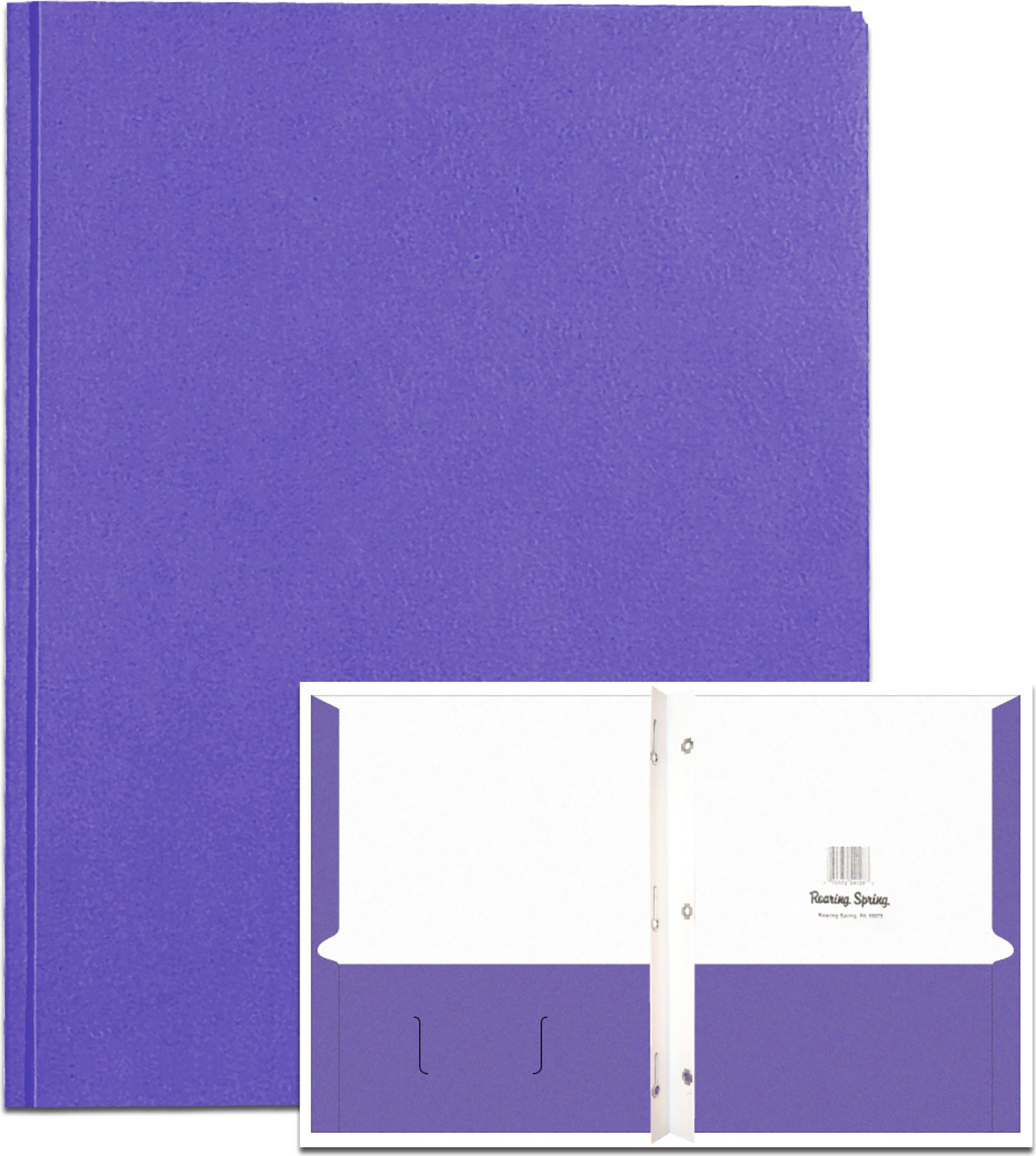 PORTFOLIO 2 POCKET 3PRONG VIOLET