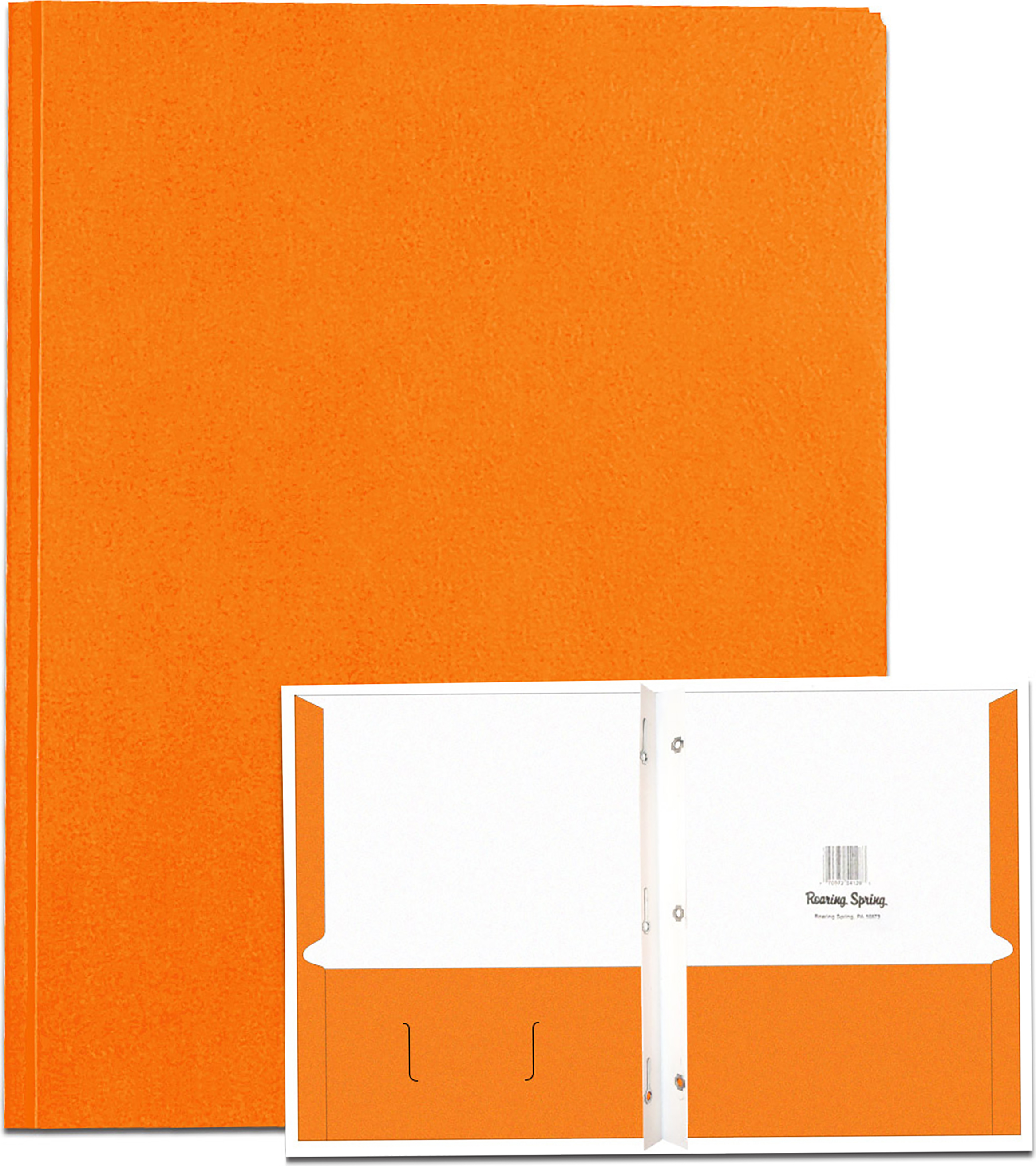 PORTFOLIO 2 POCKET 3PRONG ORANGE