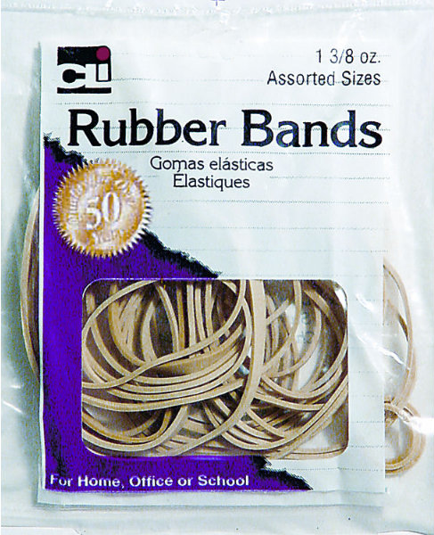 RUBBERBANDS 1-3/8OZ ASRT SIZE