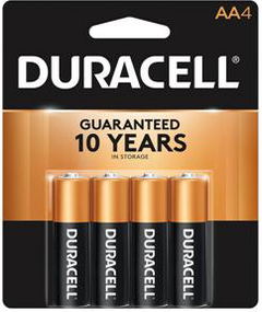 BATTERY 4PK AA DURACELL