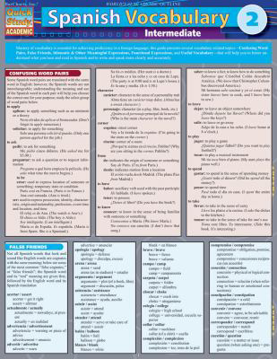 Spanish Vocabulary 2:Intermediate