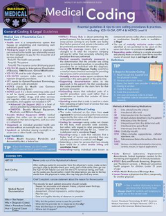 Medical Coding : A Quickstudy Laminated Reference Guide (Edition 2)