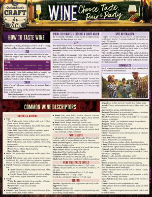 BarCharts Wine - Choose, Taste, Pair & Party