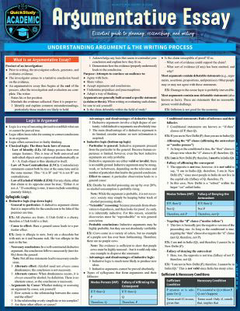 Argumentative Essay : Quickstudy Reference Guide to Planning, Researching, and Writing (Edition 2)