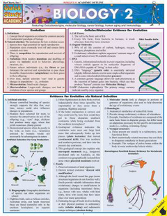 Biology 2 Laminate Reference Chart