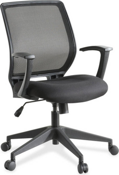 CHAIR BLACK EXEC MIDBACK LLR