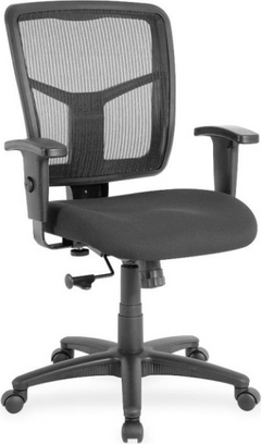 CHAIR BLACK MANAGER MESH MIDBACK
