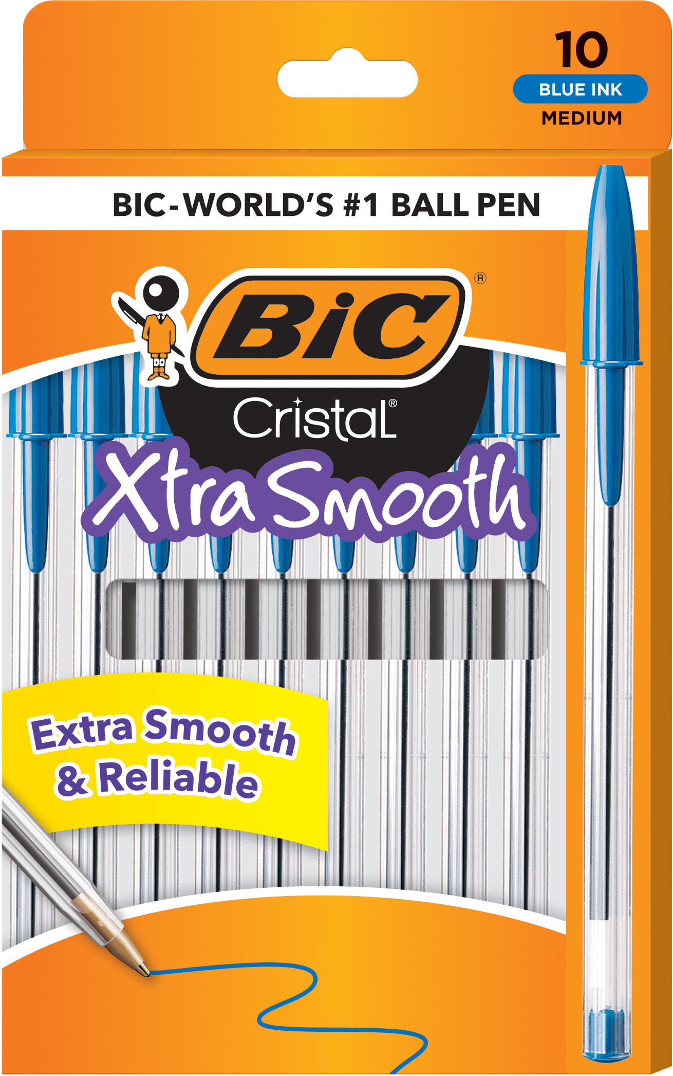 BIC Cristal Ballpoint Pen 10 Pack
