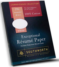 RESUME PAPR 100CT WHT 100%CTN